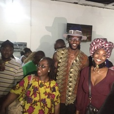 Bisi, Emannuel Adebayor and Sefa Gohoho at Chalewote, Accra