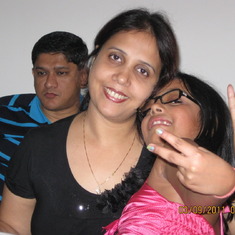 with Sanchita aunty