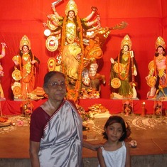 Granny and Durga Puja-Sodpur Kolkata