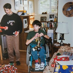 Brad and Blaine at Christmas