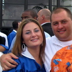 Blake and Amanda at her graduation in June 2007