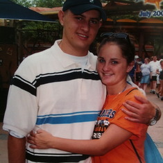 Blake and Ashley at Islands of Adventure in Orlando, FL 2002