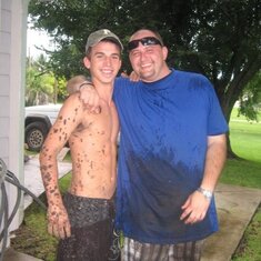 Blake and Chaz after they went mudding!