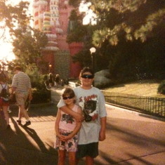 Blake and Amanda at Disney World.