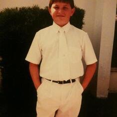 Blake's first communion. We were so proud of him!