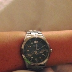 Blake's watch that was returned to us after his accident. His sister, Amanda, now has it and only wears it on certain occasions.
