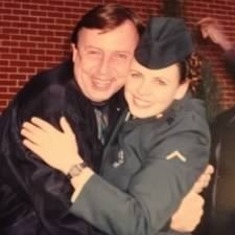 Dad & Amy, Army Graduation 1994