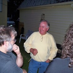 Bob talking with Dave and Mary Jeanne.