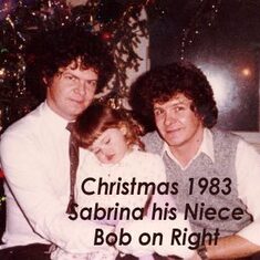 Christmas 1983 -with Sabrina Bob niece... Bob on Right
