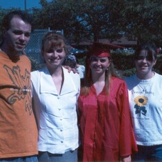 Bobby, Cathy, Jamie, Crissy; Jamies YHS graduation