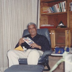 Bob's chair, taken around 1988