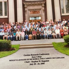 Bob at the 2008 C-1 Gordon Conference; front row 4th from the left