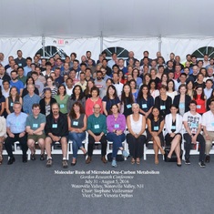 Bob at the 2016 C-1 Gordon Conference; front row 5th from the left
