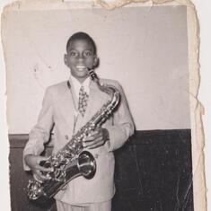The early years - with his sax