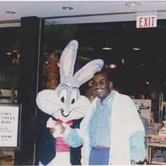 Daddy with Bugs Bunny