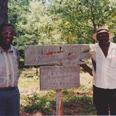 Robert and Freeman at the Shaw Family Reunion