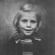 Bobbie as a little girl circa 1942 (?)