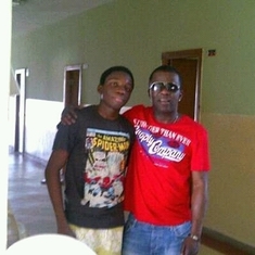 I AND MY KID BROTHER OGBOGU ON HIS VERY FIRST MEETING IN LIFE WITH BOBBY AT HIS NIG/TURK INT SCHOOL DORMITORY IN 2011.