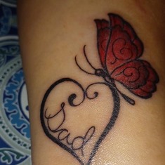 Melissa's tattoo for Dad 