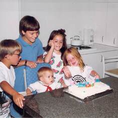 Erik Nieder's 1st Birthday with Stuart, JT, Katie and Peyton