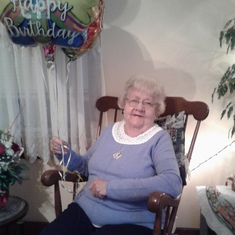 Bobby's mom, Ruth Porter, celebrating her 90th birthday in 2019.