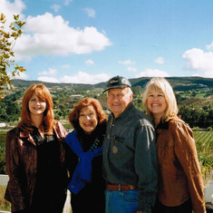 Karen, Fran, Bob and Cindy ... enjoying a beautiful day in Wine Country, Temecula, CA