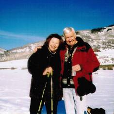Fran and Bob, at the Lodge in Steamboat Springs, Colorado
