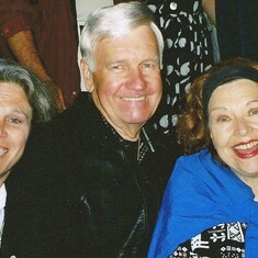 Bob, Fran and Kay Martin at the boat launching of the USNS Lewis & Clark TAKE-1.