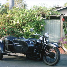 Bob's 1939 Harley with Sidecar.