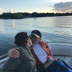 A beautiful sunset with the love of his life