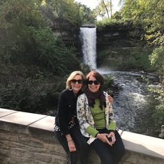 Beth & Janet at Minnehaha Falls in Sept. 2017