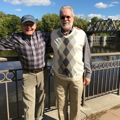 Bob & Bruce Fohr at the Mississippi in Set 2017.... a beautiful, fun day enjoying Minnesota fall