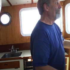 Captain Bob at the helm. I always felt completely safe in his hands