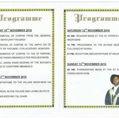 Programme outline details