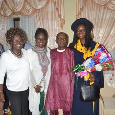 Nya PhD celebration with Mrs Mabu