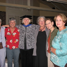Bonnie, Ruth Ann and Friends at Ruth Ann's graduation