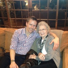 Bonnie with grandson Clif Stratton