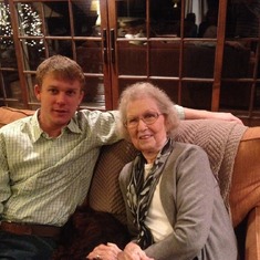 Bonnie with grandson Mark Stratton