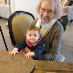 Bonnie with great granddaughter Livie Stratton