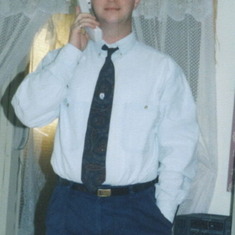 June 7, 2003     This was my son in his natural state, lol, always on the phone he should have worked at the phone company, he could take your ear off, but he could also help a friend in need for sure, he was a true friend indeed
