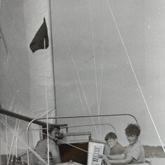 1972, learning to sail