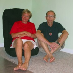Boris and a school friend Ira at Michael's place, North Carolina, 2006