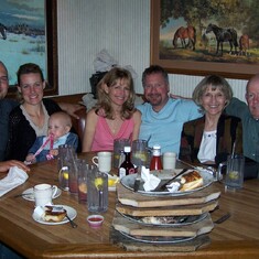 B loved to go out with family... Richard, Trish, Little Arty, Mike, Cheer, B & Art