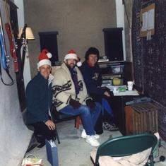 George, Brad and Terry.  High Strung Christmas recording session.