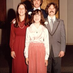 Big Brother's Wedding - December 30, 1977       Jill, Scott, Brad and Wendy