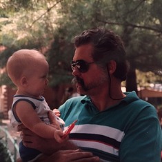 Brad & Dad, June 1988
