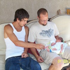Brandon is the one on the right side holding his nephew. Sadly this was the only picture we will have of him and his nephew together.