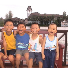 Four boys in Phuket - June 10, 2004