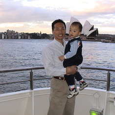 With Daddy in Sydney