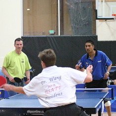 Brendan competing in the 2004 Table Tennis Western Open - September 7, 2004.